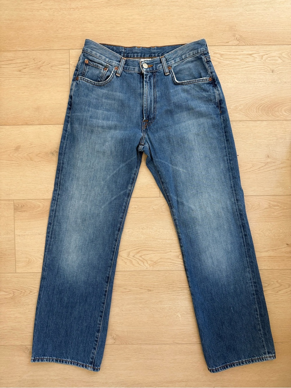 Lucky Brand Dungarees Men Classic Fit Short Jeans Blue Medium Wash 30x28